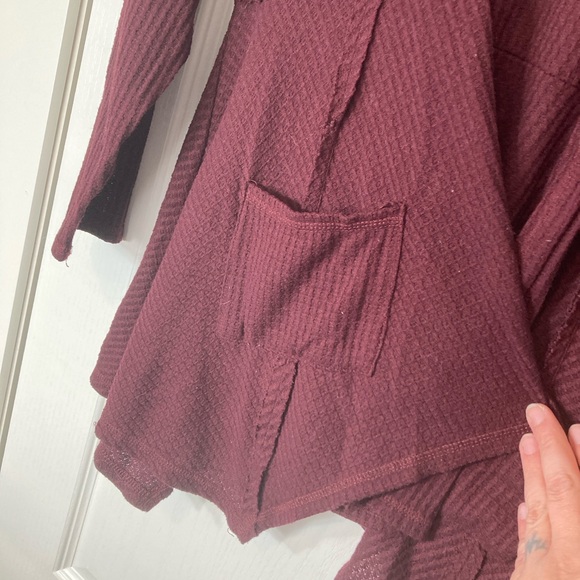 Maurices Deep Burgundy Cardigan Sweater - Picture 3 of 7